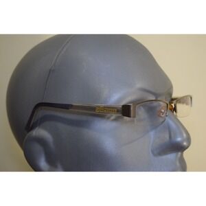 Rare Agame Agape 1001 Brushed Metal Half Rim Eyeglasses Japan Made